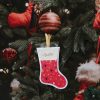 Mini chaussette de Noël rouge Mini chaussette de Noël personnalisable