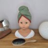 Vert terracota Turban sèche cheveux