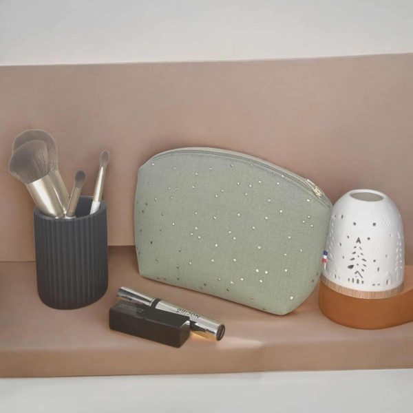 Trousse à maquillage sauge