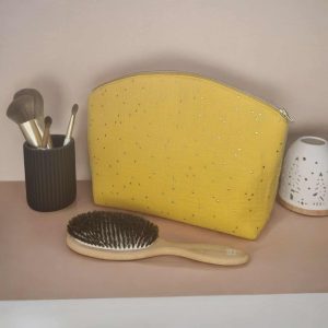 Trousse de toilette moutarde Trousse de toilette moutarde