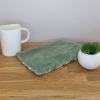 Bouillotte aux graines de lin géométrique vert