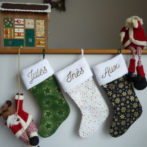 Grande chaussettes Chaussette de Noël personnalisable